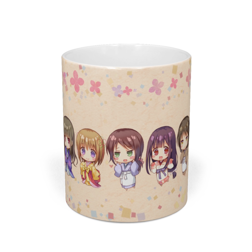 戦国の黒百合マグカップ