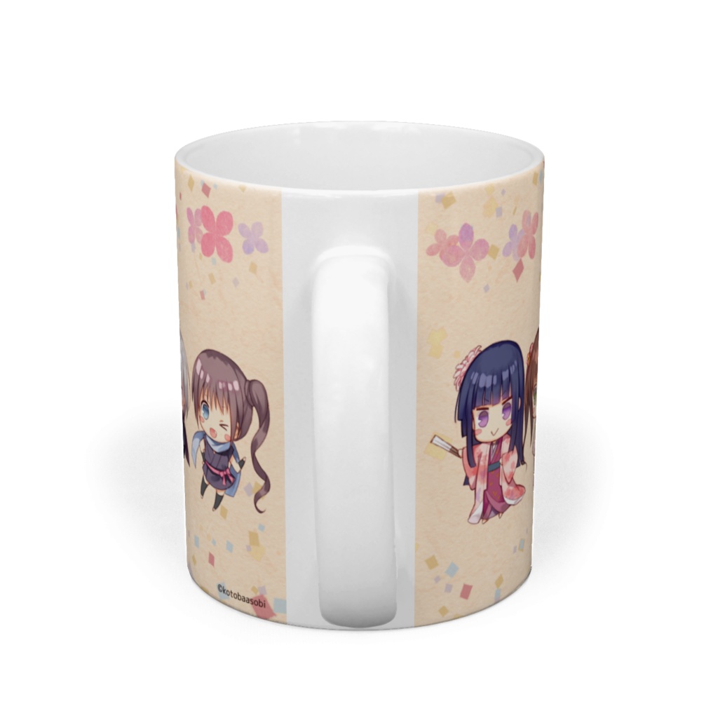 戦国の黒百合マグカップ