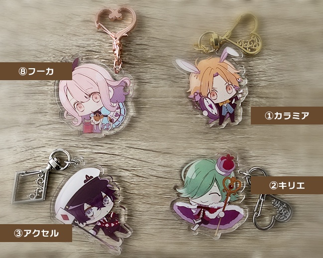 【OZMAFIA!!】アクリルキーホルダー(アリス柄・全8種)