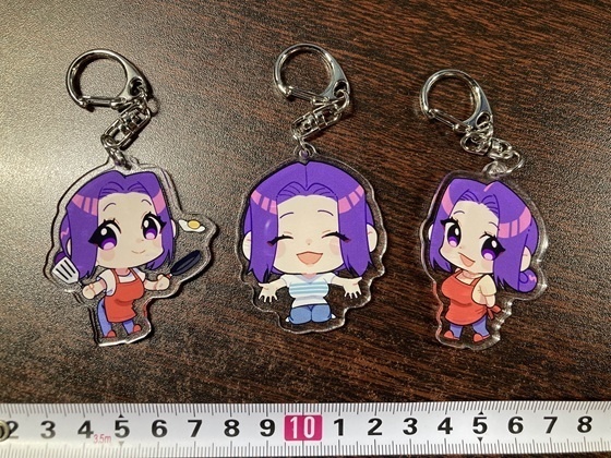 奈々子ママ SDキャラ アクリルキーホルダー 3種①②③セット