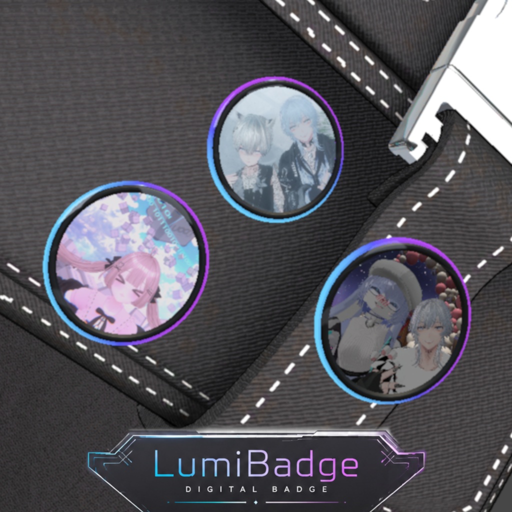 【VRC向け】写真や動画をバッジで流せる!『LumiBadge』