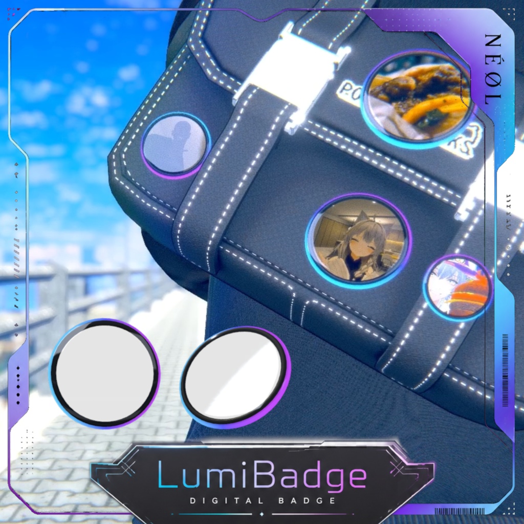 【VRC向け】写真や動画をバッジで流せる!『LumiBadge』