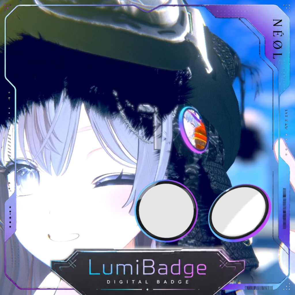【VRC向け】写真や動画をバッジで流せる!『LumiBadge』