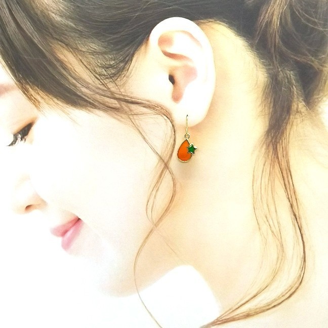 しずく+星☆ピアス【片耳用】