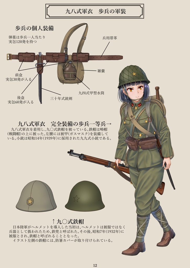大日本帝国陸海軍 軍装の変遷 ~歩兵・海軍陸戦隊編~ 青灰色委員会 BOOTH