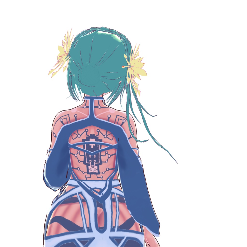 【VRoid】オーバーテクノロスイムウェア Over Technolo swim wear