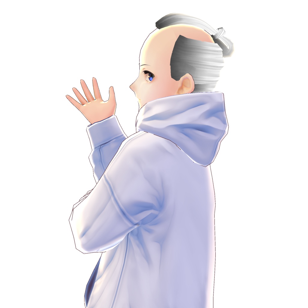 【VRoid】SamuraiHead_銀杏髷