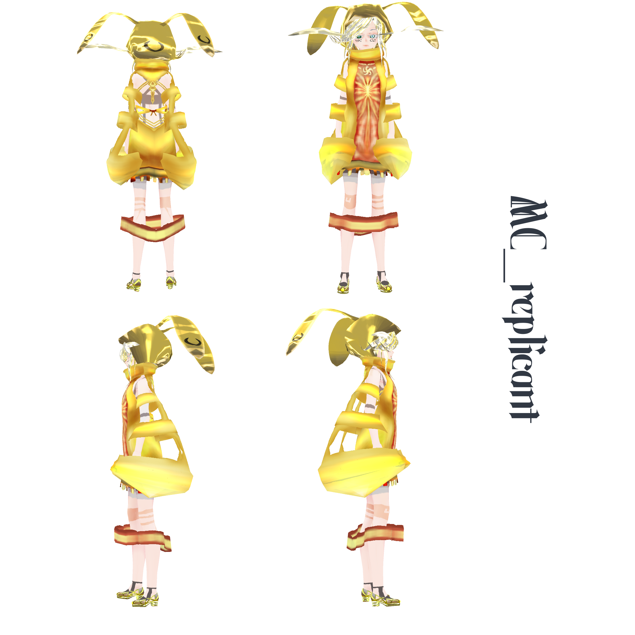 Vrm Rabbit 【VRoid VRM 3Dモデル】MC_replicant 月縫兎翅(moonlight feather rabbit) - しとりの玲瓏 ...