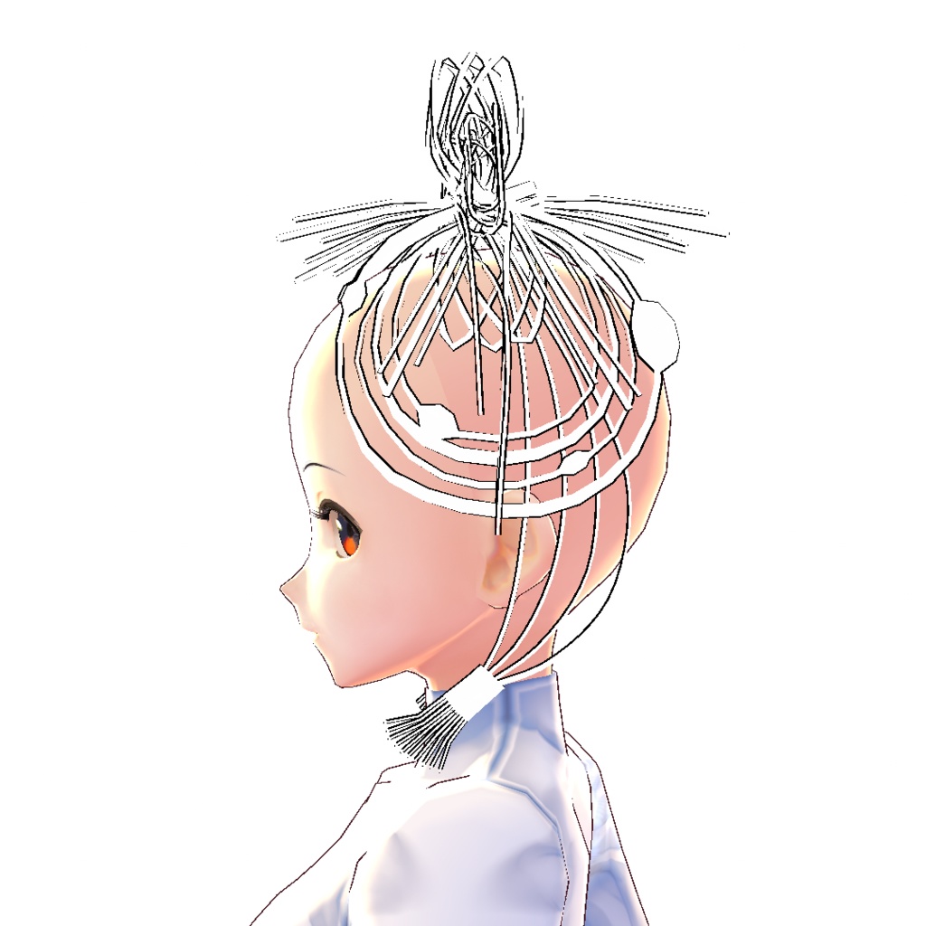 【VRoid】イオンテイル結び紐