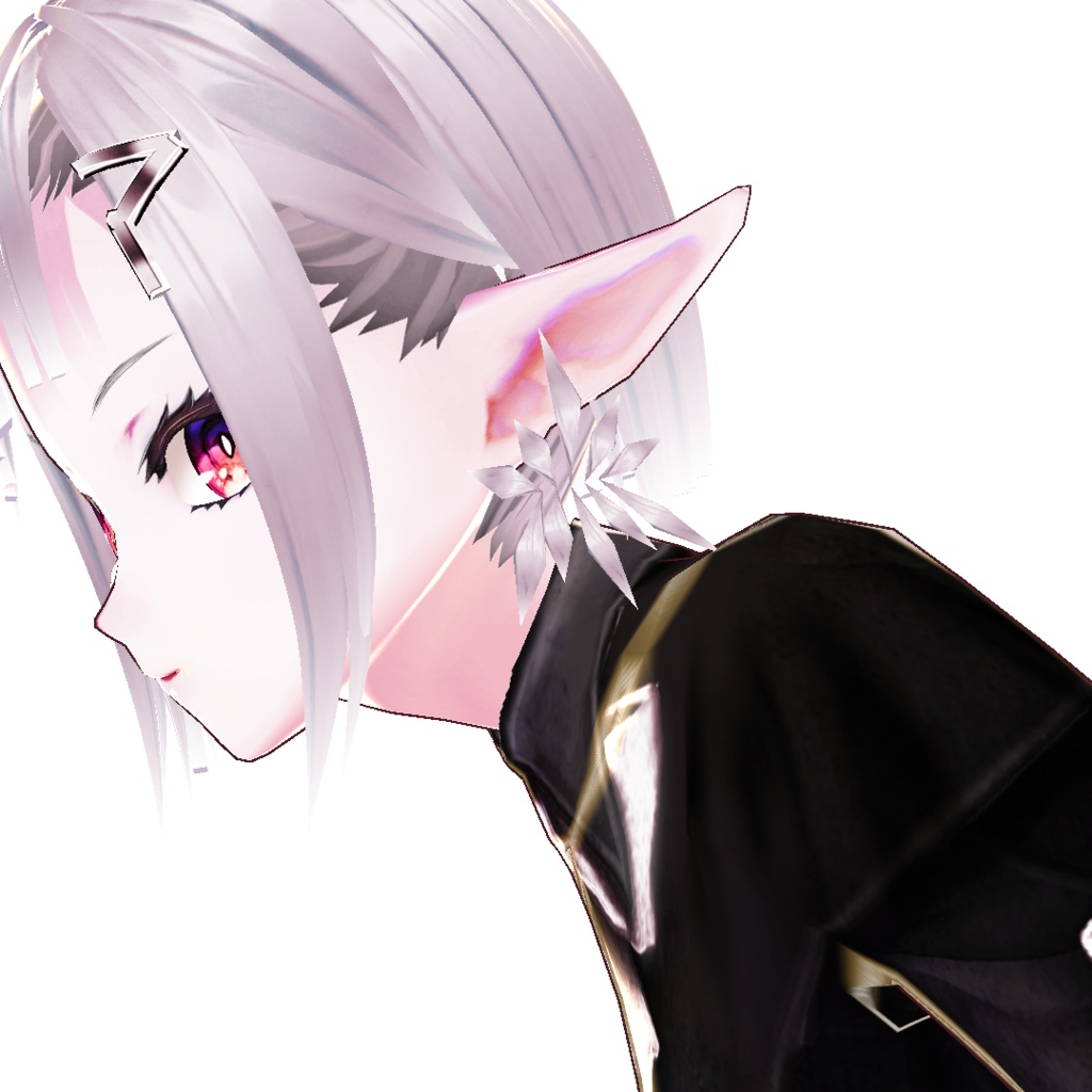 【VRoid】プロシージャルイヤリング・クリスタル