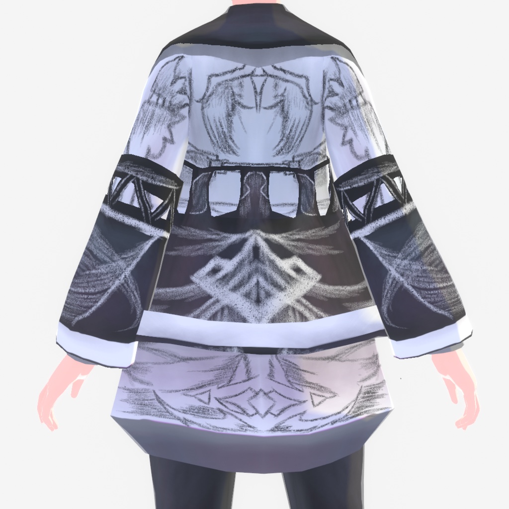 【VRoid】白と黒のデューオ