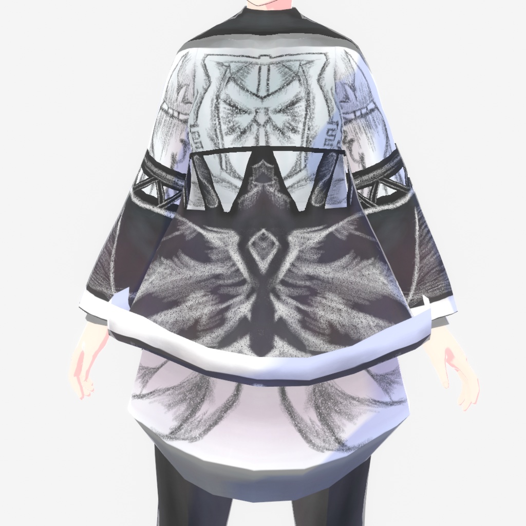 【VRoid】白と黒のデューオ