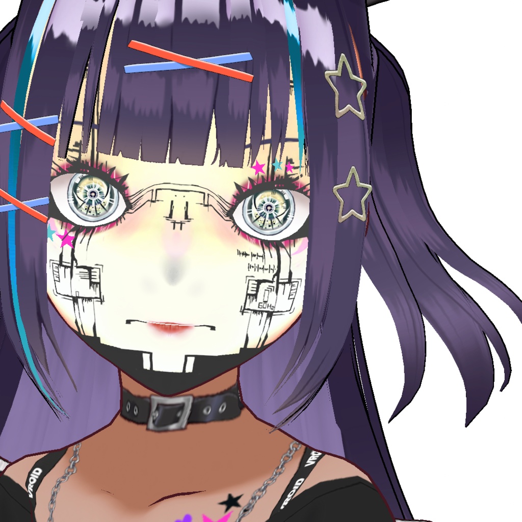 【無料版有り】VRoidサイバーフェイスメイクキット乙種