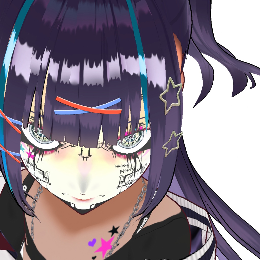 【無料版有り】VRoidサイバーフェイスメイクキット乙種