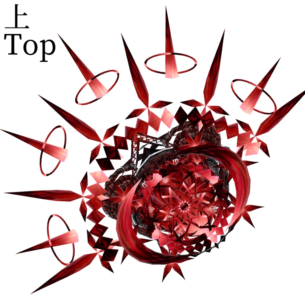 【VRoid】望まれし子供たちの守、 全ての熾し火を燈す紅き青年