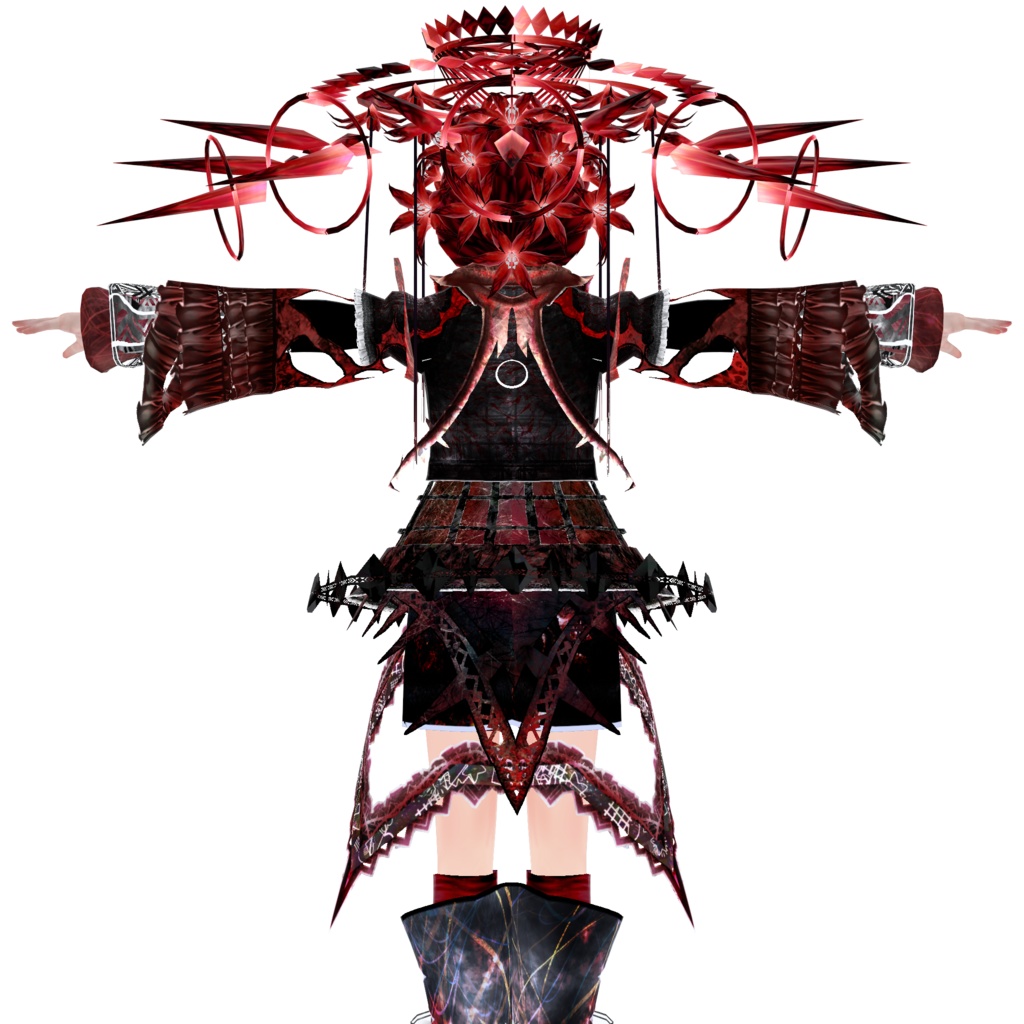 【VRoid】望まれし子供たちの守、 全ての熾し火を燈す紅き青年