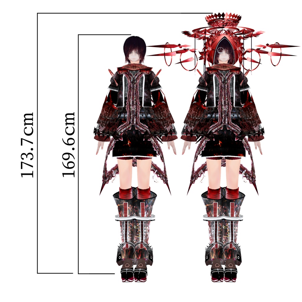 【VRoid】望まれし子供たちの守、 全ての熾し火を燈す紅き青年