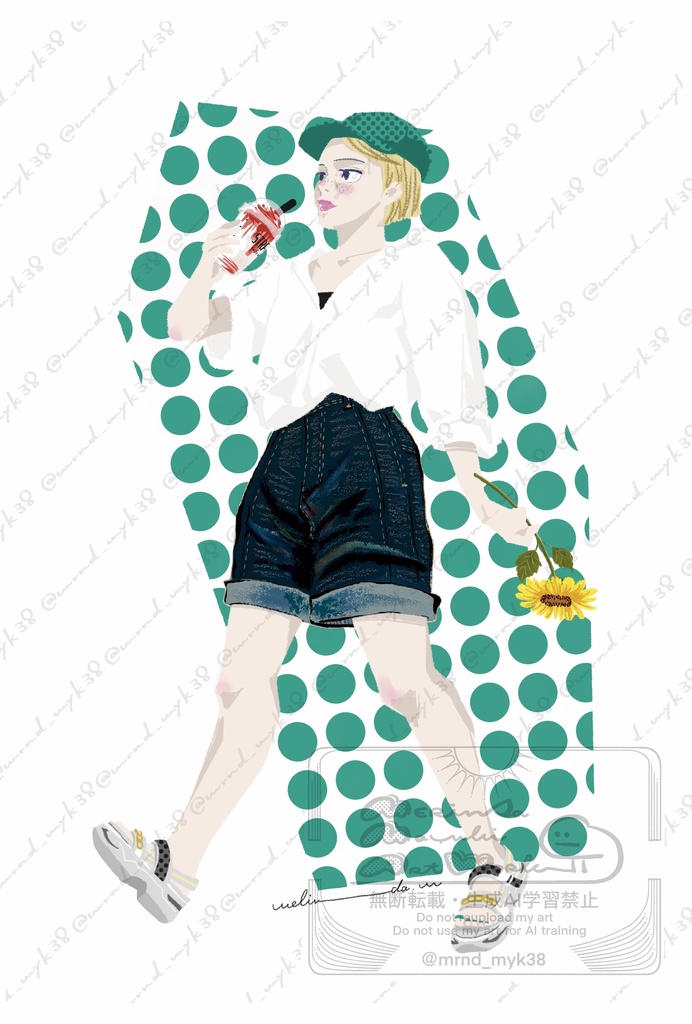 ポストカード　ひまわり