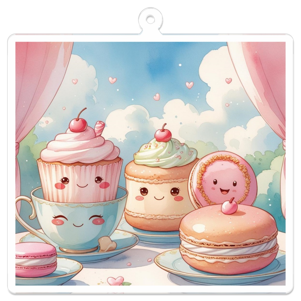 ゆるふわスイーツキーホルダー