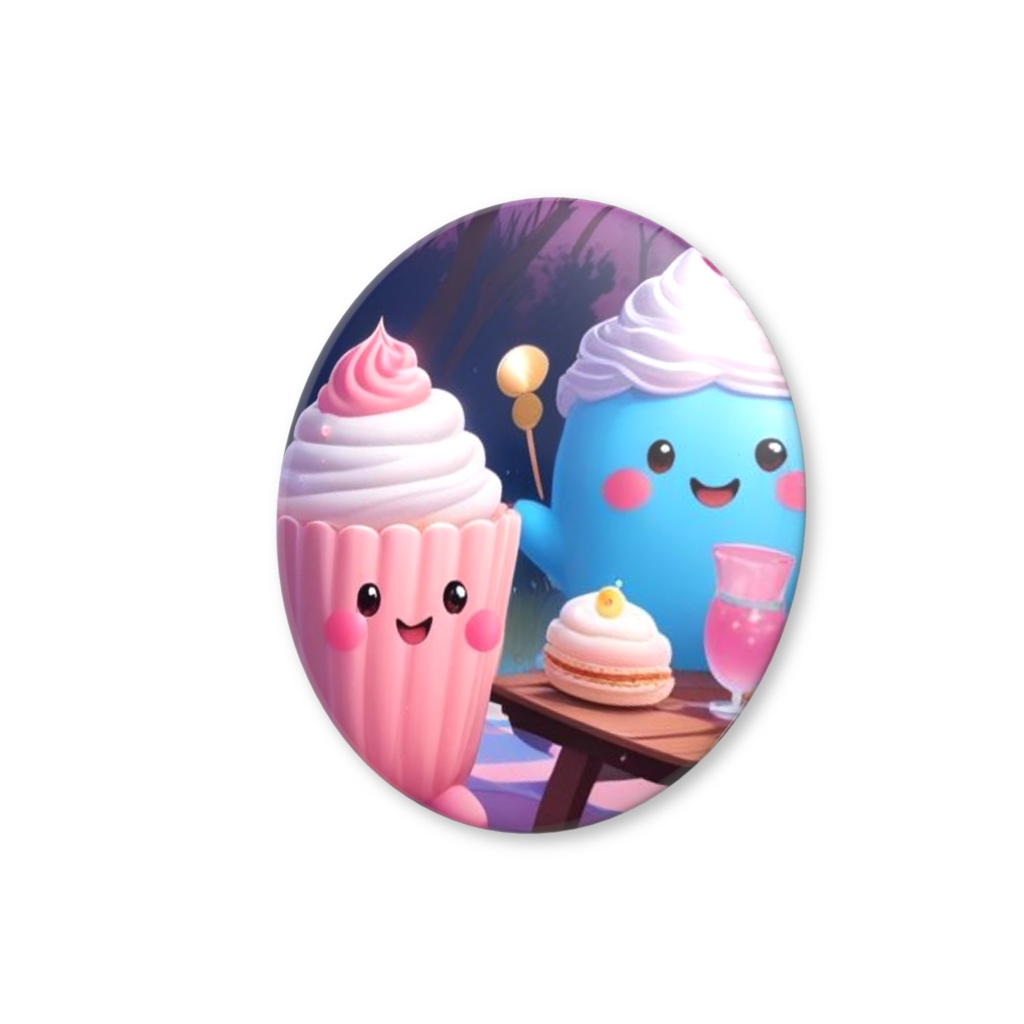 ゆるふわスイーツバッジ