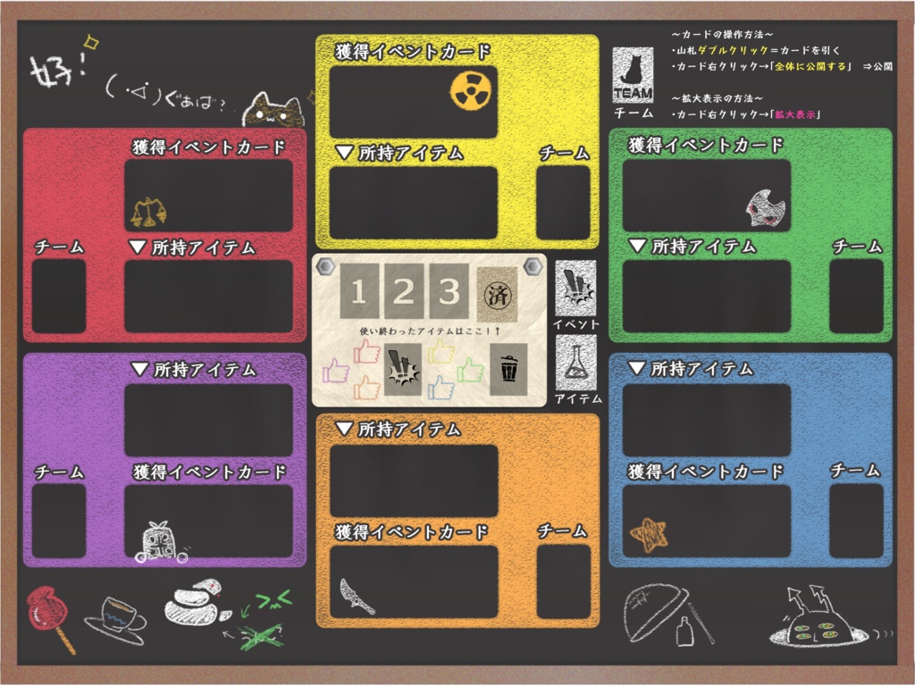 キャット&チョコレート~科学はすべてを解決する!編~ 盤面データ
