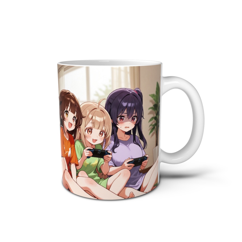 みんなでゲーム マグカップ(コハク、一子、とあ、紫暖)