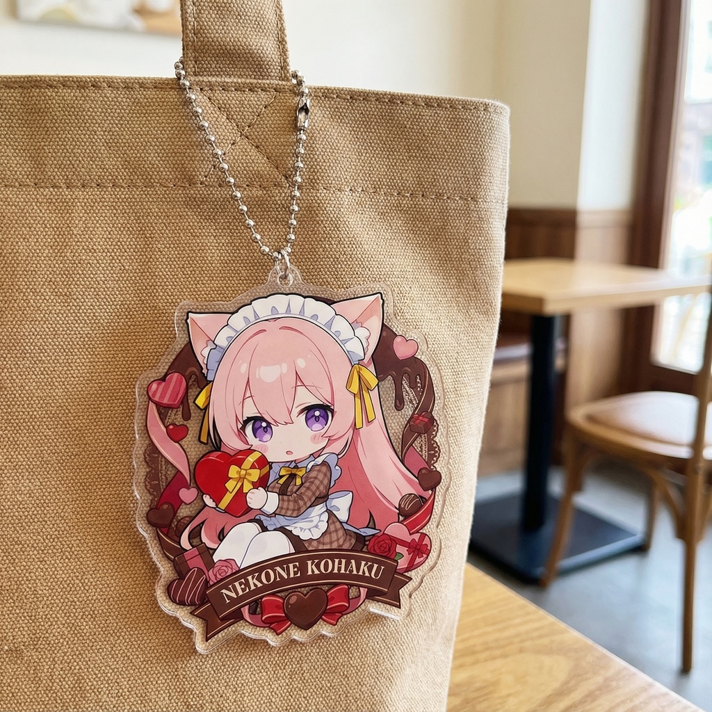 猫音コハク バレンタインデーアクキー