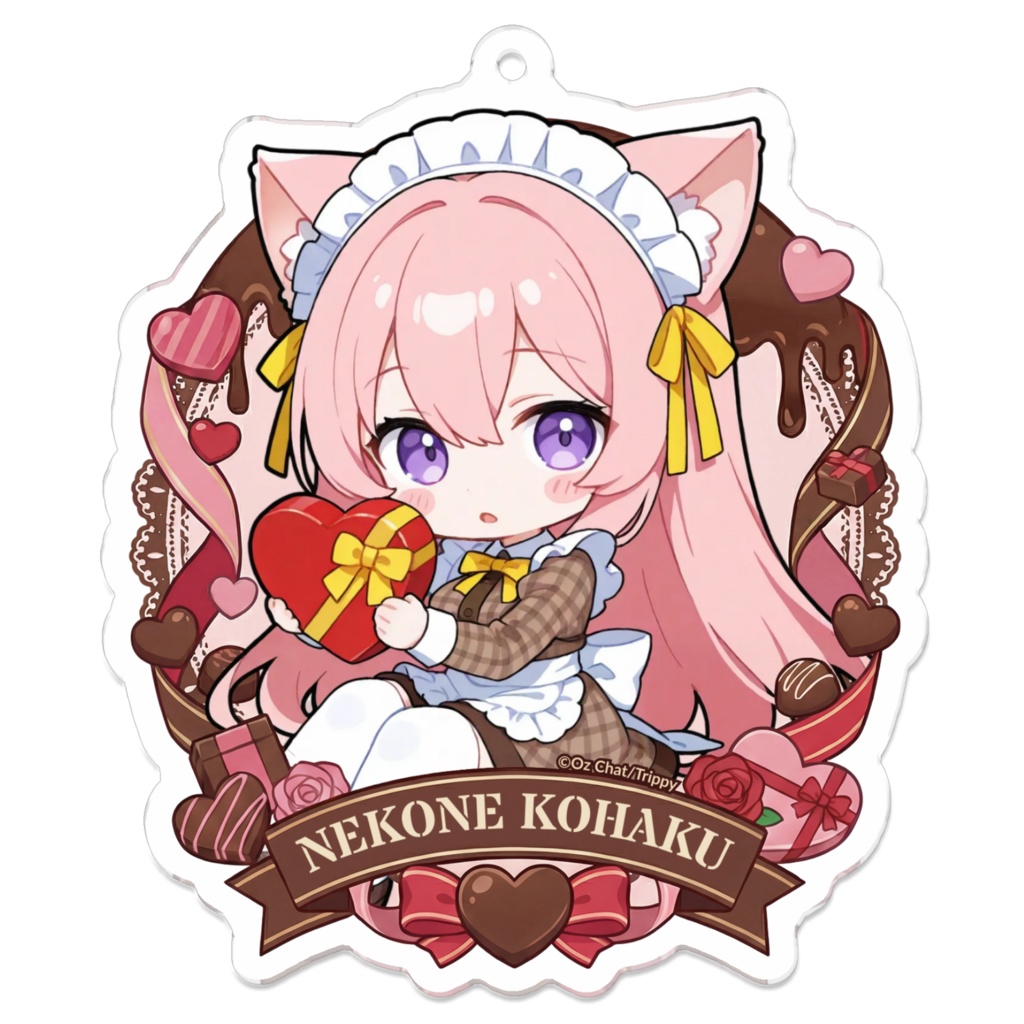 猫音コハク バレンタインデーアクキー