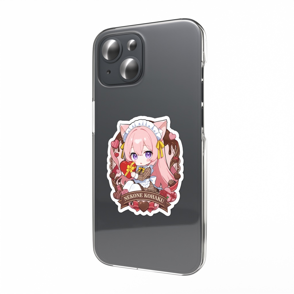 猫音コハク バレンタインデーステッカー