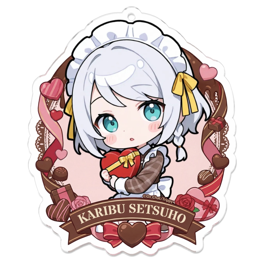 狩部雪歩 バレンタインデーアクキー