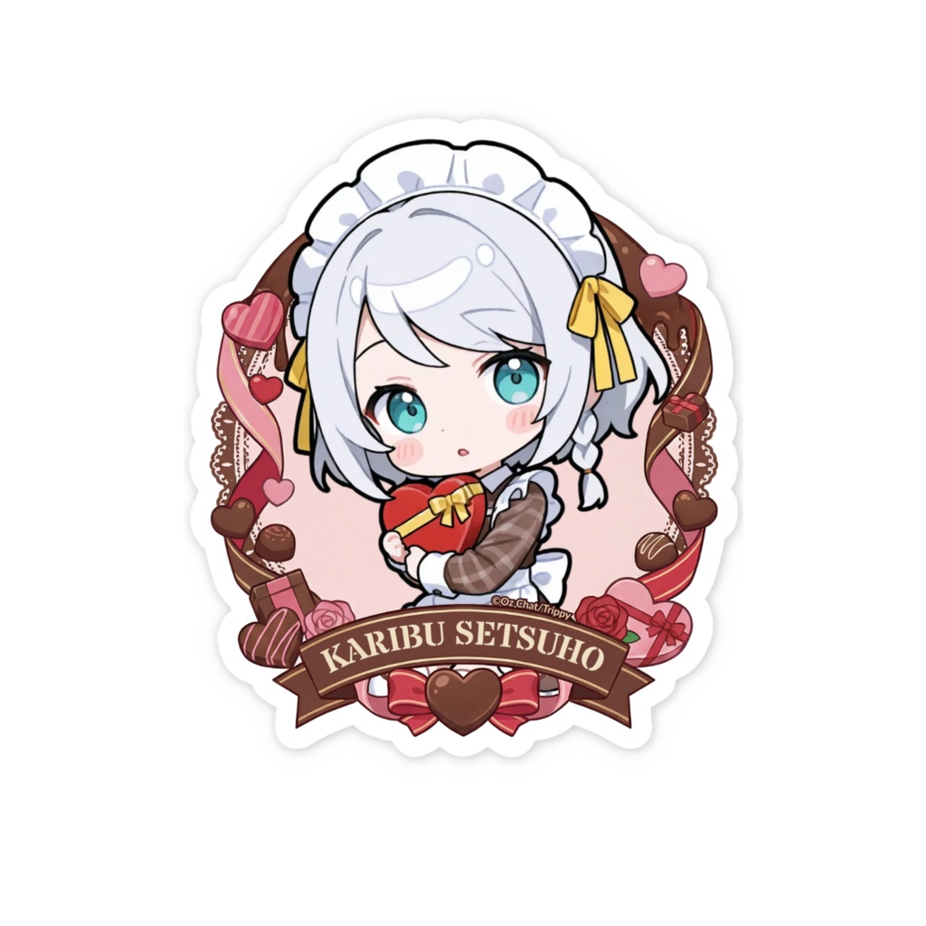 狩部雪歩 バレンタインデーステッカー