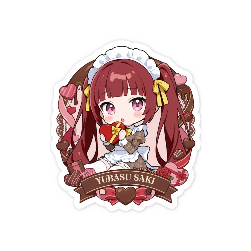 揺蓮サキ バレンタインデーステッカー