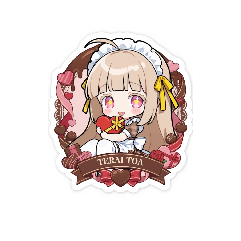 寺居とあ バレンタインデーステッカー