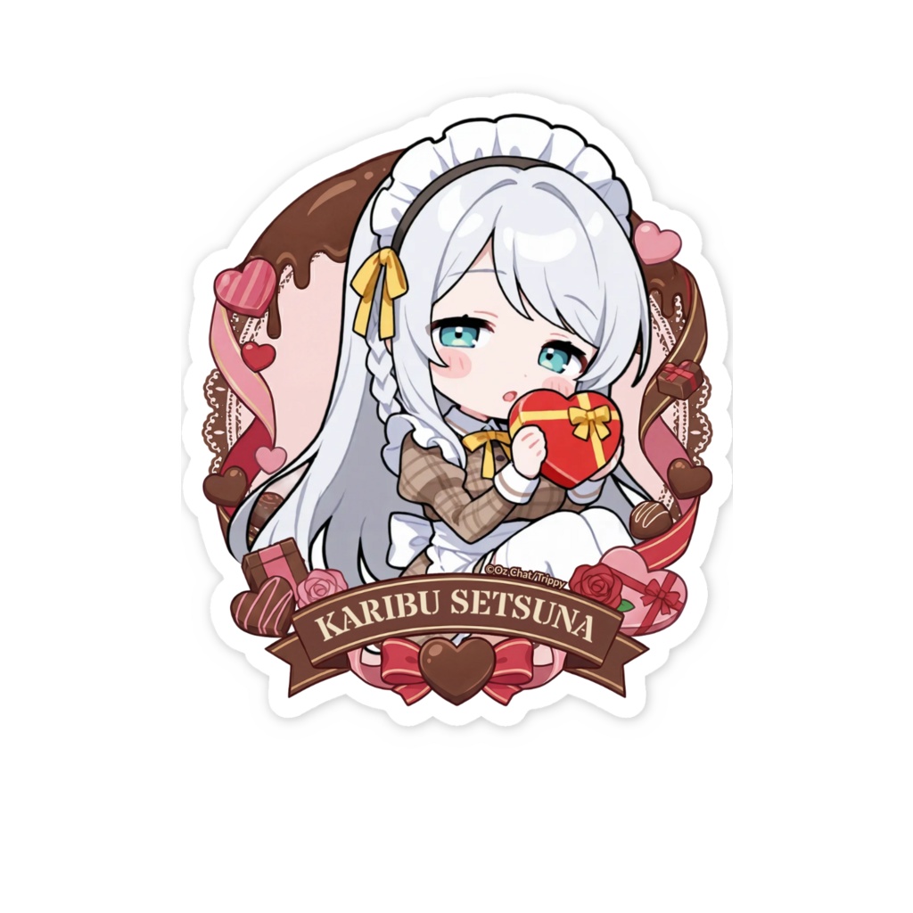 狩部雪奈 バレンタインデーステッカー