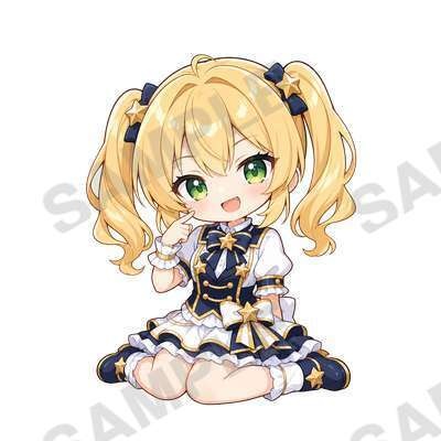 【オズチャット】ホログラムアクリルキーホルダー 卯畑まお アイドルver.