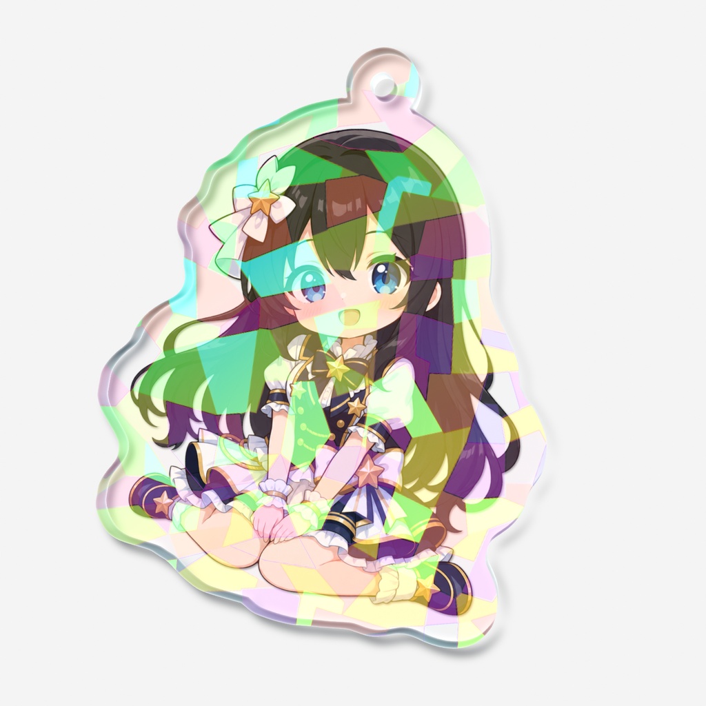 【オズチャット】ホログラムアクリルキーホルダー 天縫結衣 アイドルver.