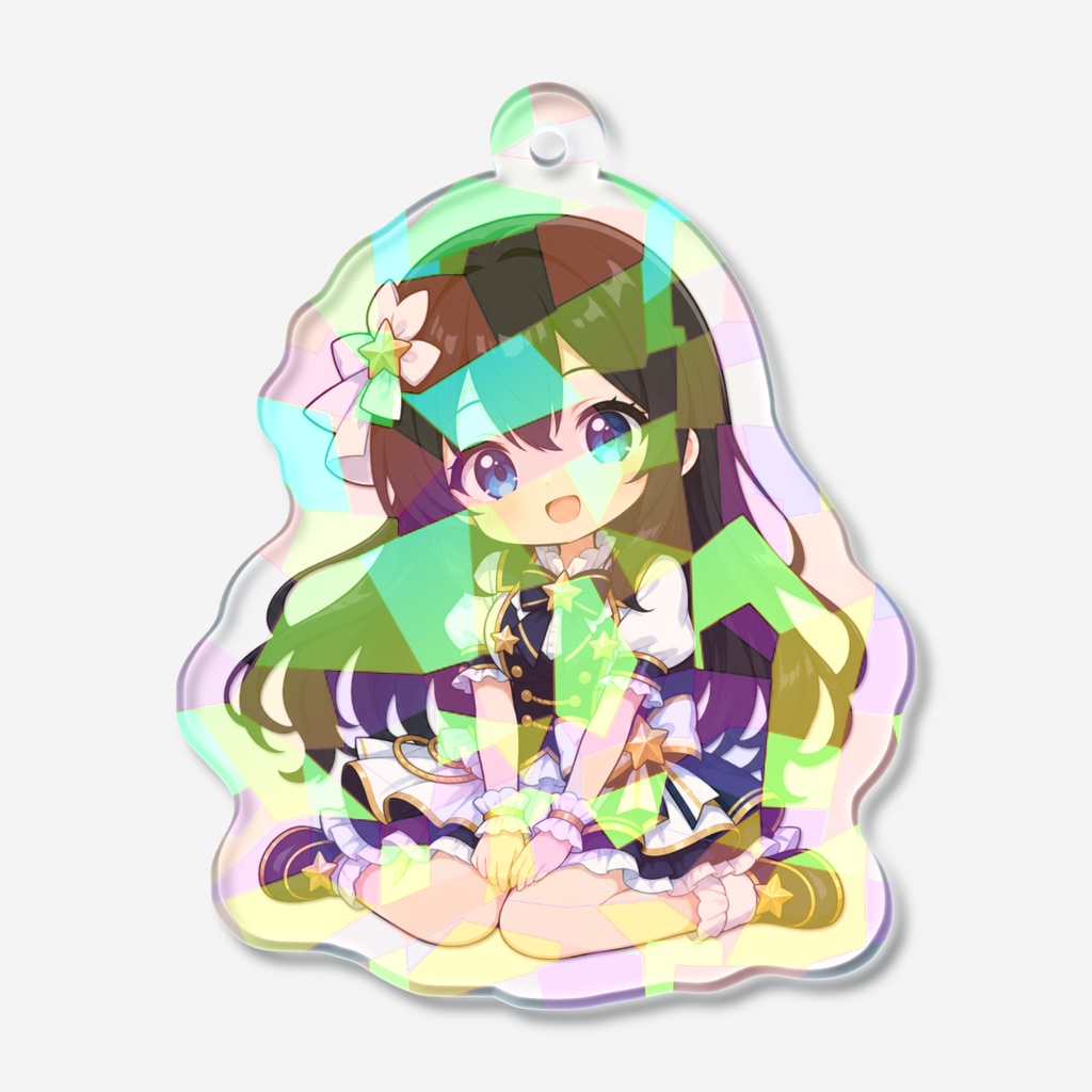 【オズチャット】ホログラムアクリルキーホルダー 天縫結衣 アイドルver.