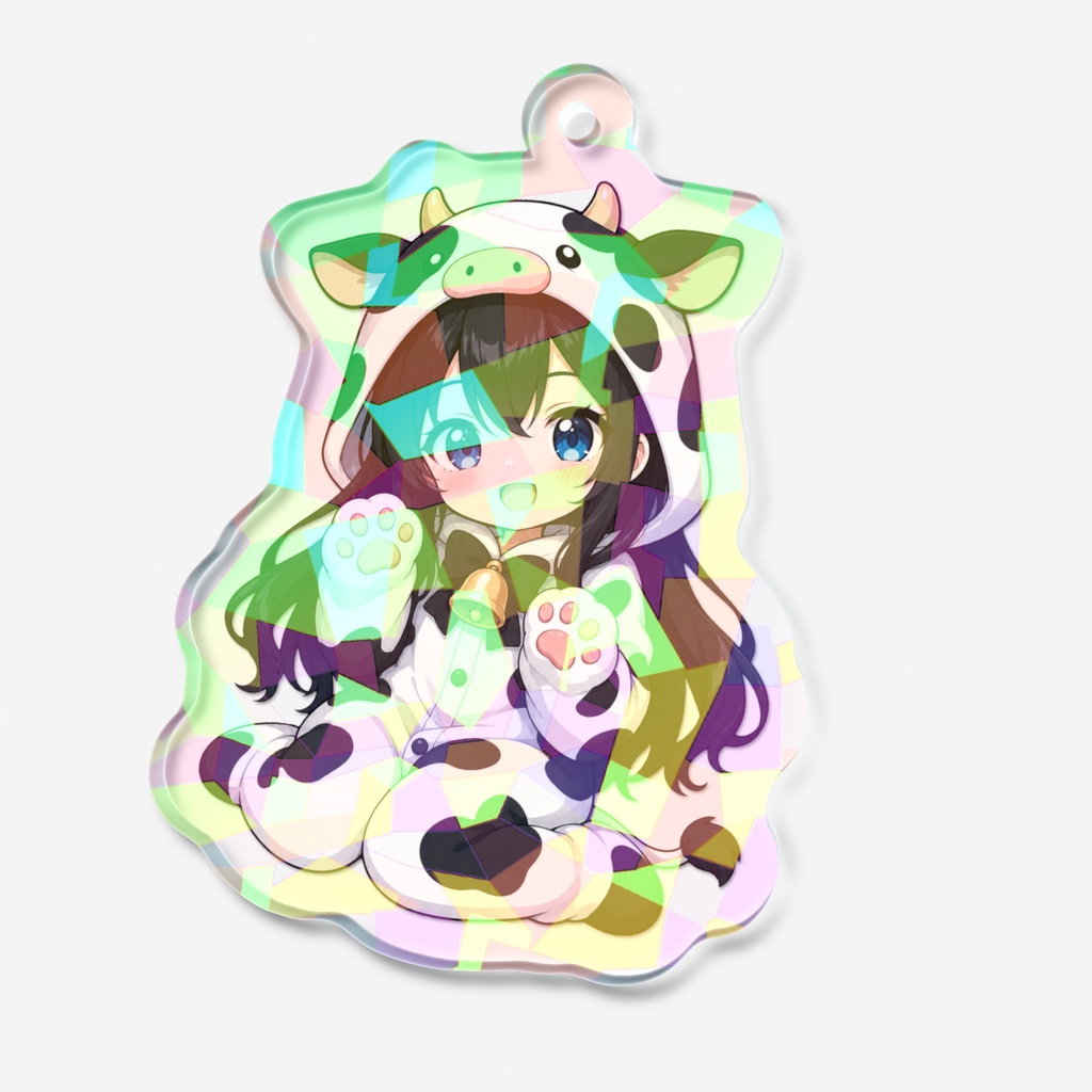 【オズチャット】ホログラムアクリルキーホルダー 天縫結衣 きぐるみver.