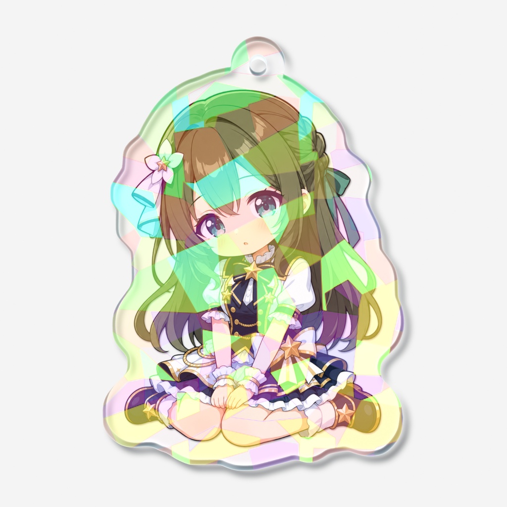 【オズチャット】ホログラムアクリルキーホルダー 空乃遥 アイドルver.