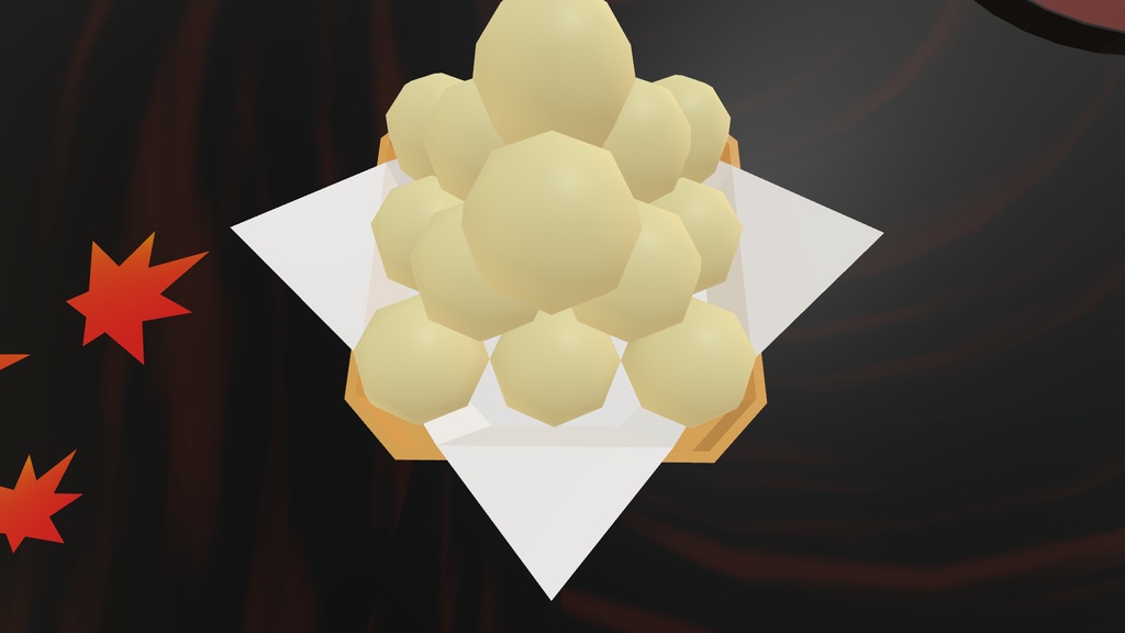 【VRChat向け】食べられる月見団子【ワールド用ギミック】