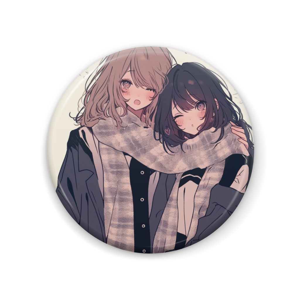 【缶バッジ】ゆるふわJK【57mm】
