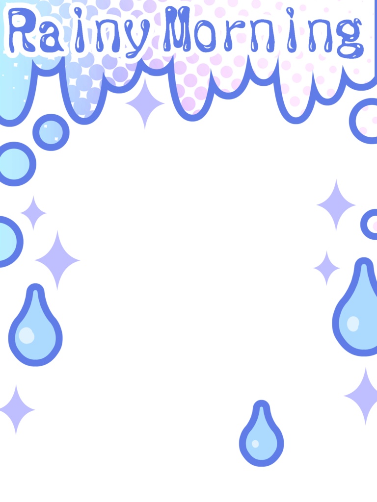 【無料】雨の日のおはようVtuber素材①