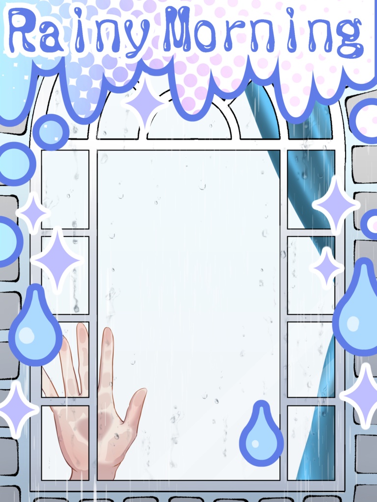 【無料】雨の日のおはようVtuber素材①