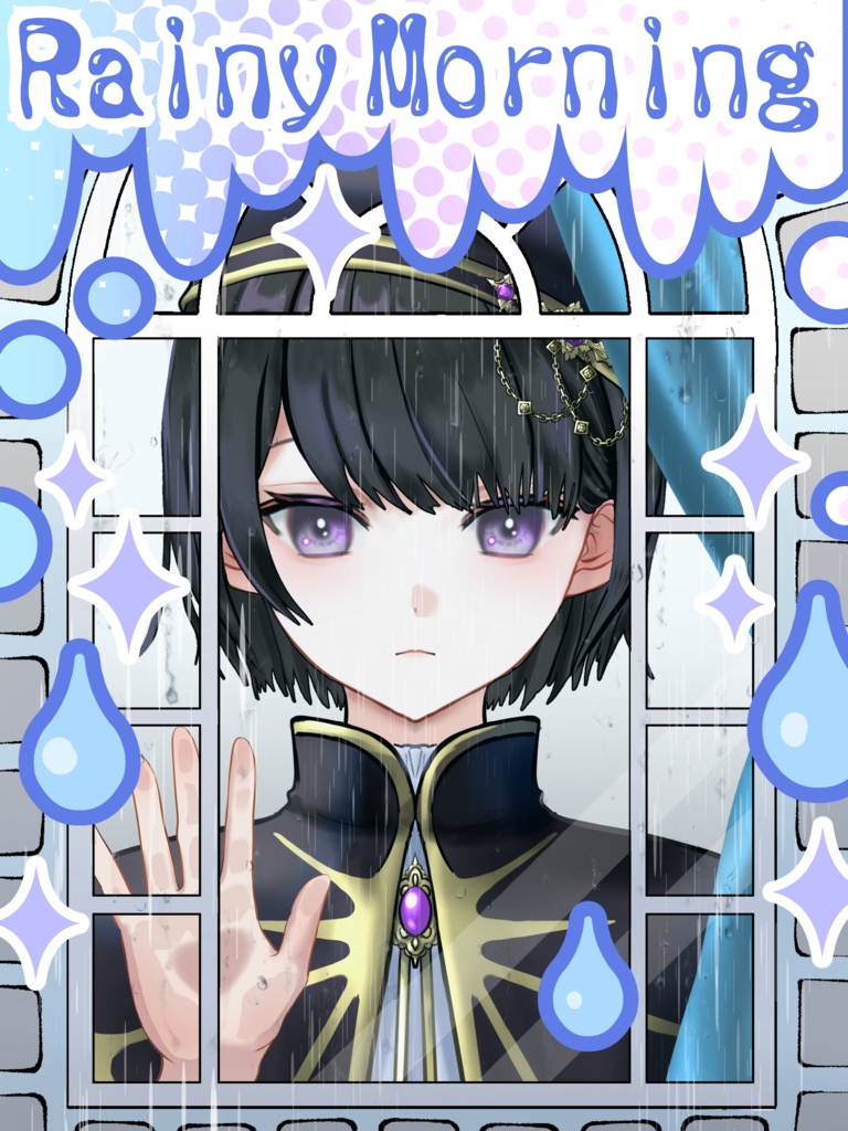 【無料】雨の日のおはようVtuber素材①