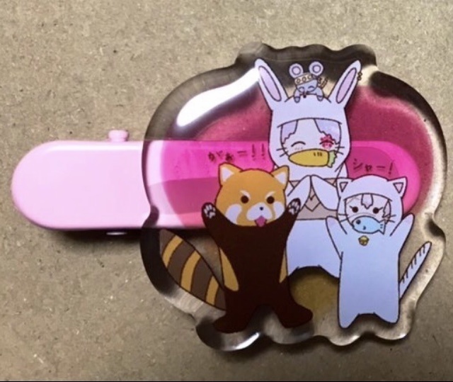 アクリルヘアクリップ