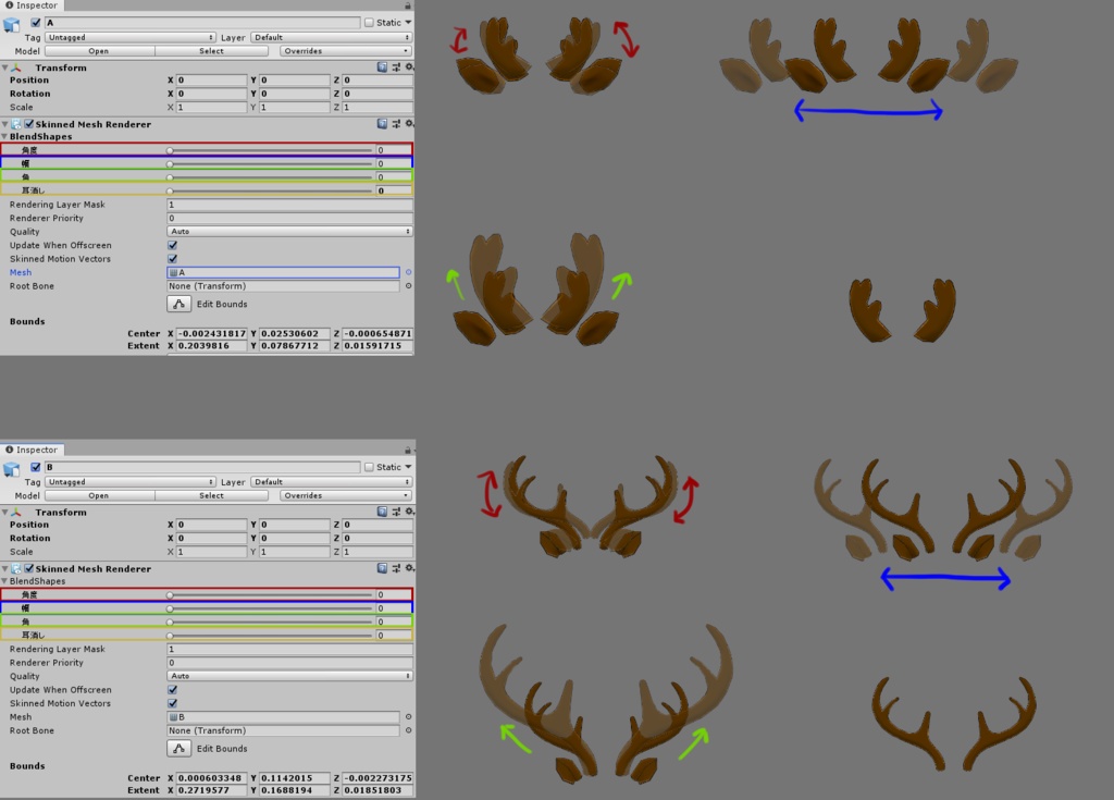 トナカイ角・ベル付き首輪