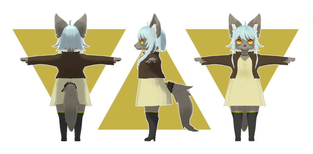 オリジナル3Dモデル【シャノ】