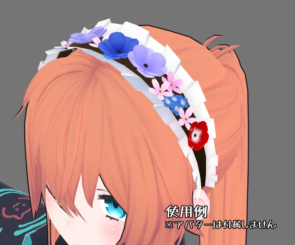 春のお花のカチューシャ