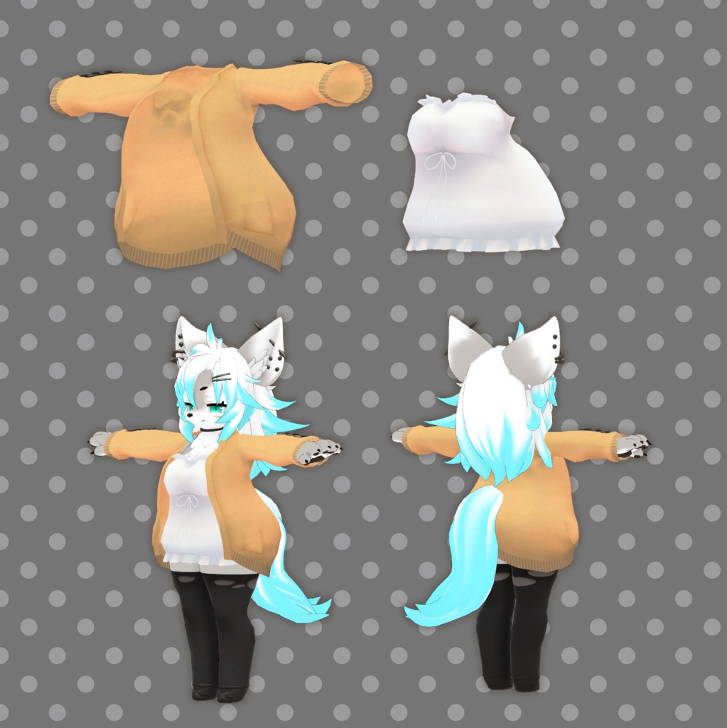 ジル Zil 専用 ロングカーディガン ベアトップワンピース 碧野屋 Booth