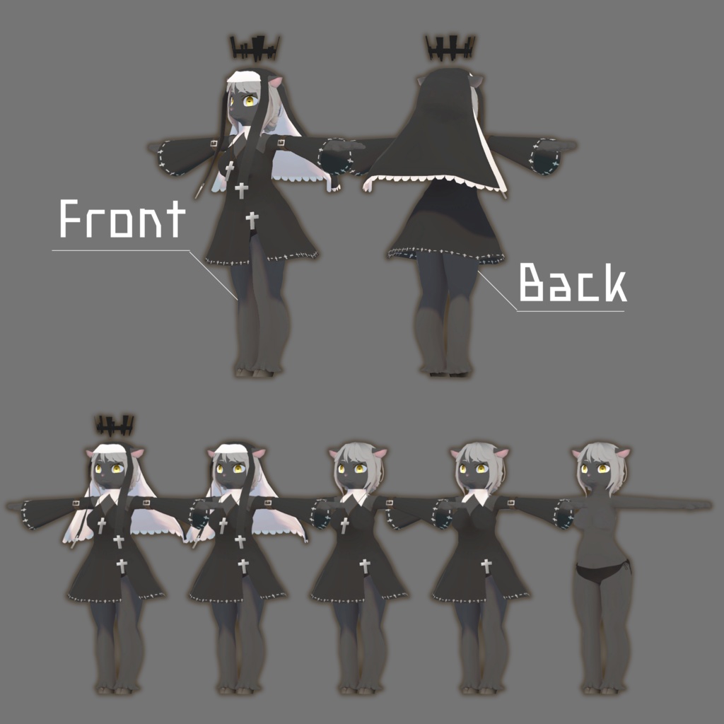 オリジナル3Dモデル【ルル】